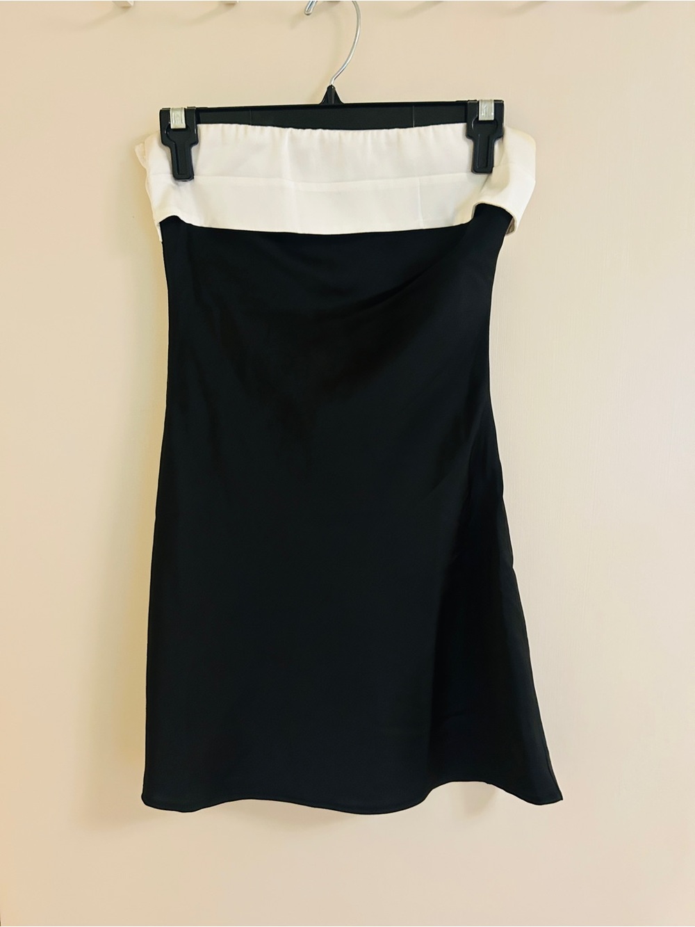 Beginning Boutique Strapless Black and White Dress